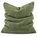 Olijfgroene zitzakstoel van ribfluweel met EPS-vulling, 100 x 80 x 80 cm