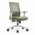 Ergonomische bureaustoel met verstelbare armleuningen Groen/Wit/Zwart 64 x 64 x 96-106 cm